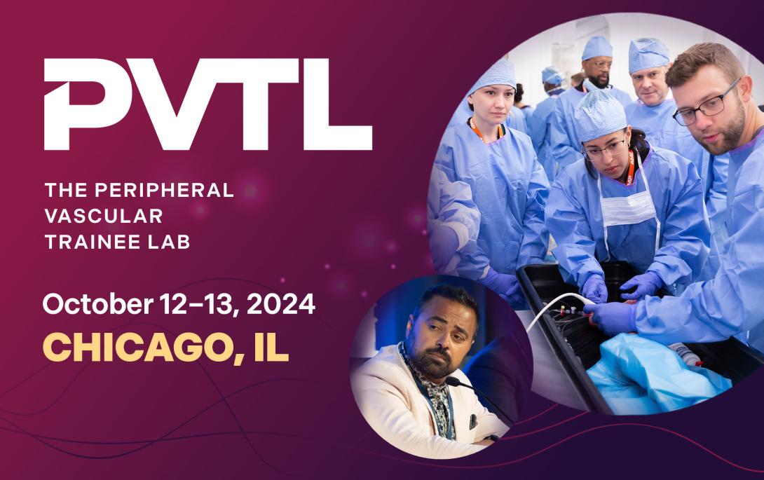 PVTL logo; medical professionals working on a patient